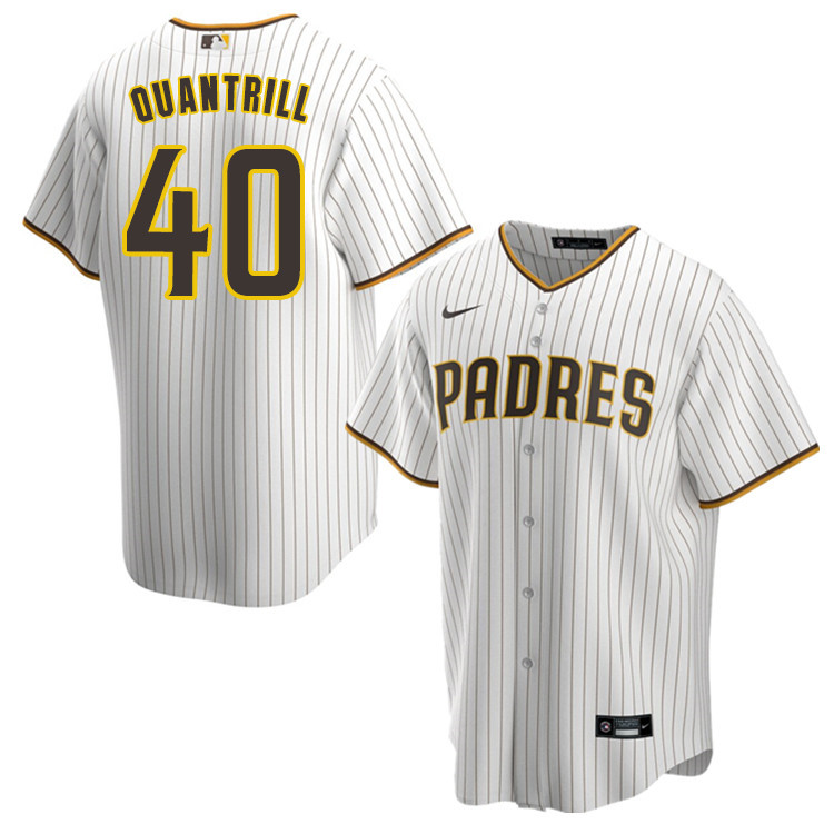 Nike Men #40 Cal Quantrill San Diego Padres Baseball Jersey Sale-White